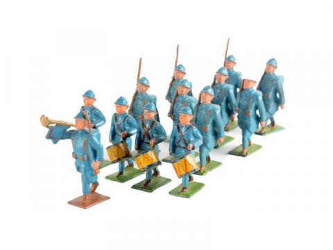 Figurine Ancienne En Plomb Creux, Jouet Miniature De Collection, Lot De Soldats Ou Personnages