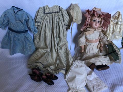 Robe Tablier De Poupée Ancienne Jumeau SFBJ