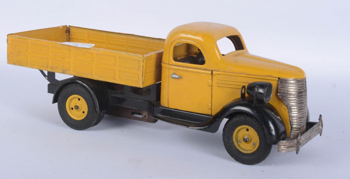 Ancien Camion Benne Tôle Mécanique Wimmer HWN, Années 50, Fabrication Allemande