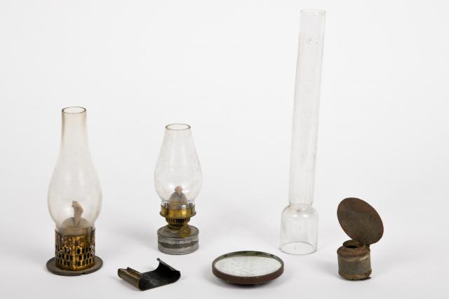 Accessoires pour lanternes magiques avec 3 réchauds, 2 verres de lampe et 1...