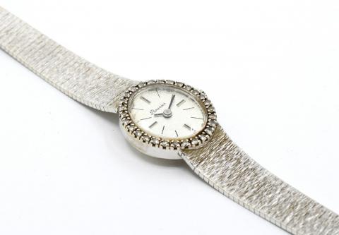 Montre Bracelet Bouvier En Argent Massif - Bijou Vintage Pour Femme, Occasion