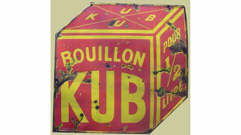 Plaque émaillée Le Bouillon Kub