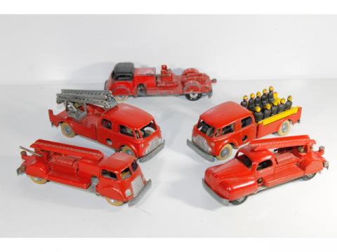 Lot De Camions De Pompiers SOLIDO - Collection De Véhicules Miniatures D'occasion