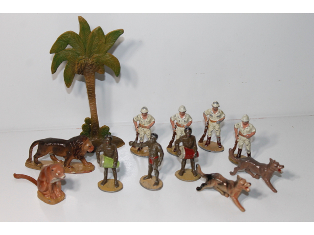 Figurine Quiralu – Afrique Équatoriale – Lancier Avec Bouclier – Miniature Alu Vintage – France