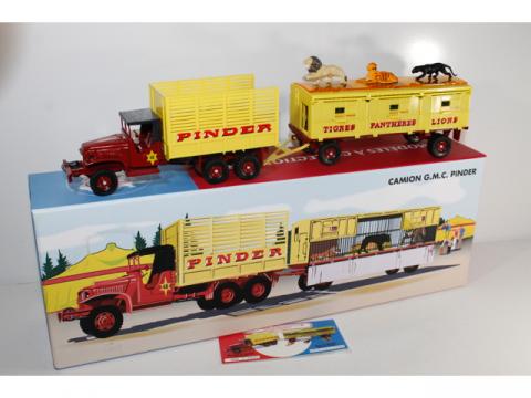 Dinky Toys France Ref 881 Vrai Gmc Pinder Avec Fauves Et Cales Neuf En