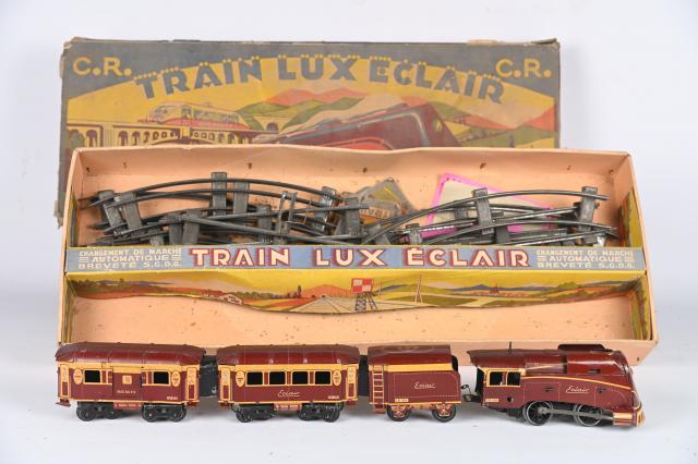 Lot 10 Rails Train Eclair C.R Aérodynamique Vintage