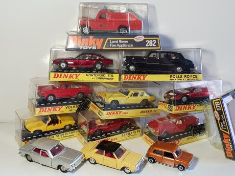 Lot Vintage DINKY HORNBY - 4 Caisses + Caisse Bouteilles + 15 Bouteilles Gaz + Bidon