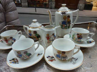 Mn dnette servce à café en porcelane pour poupée | eBay