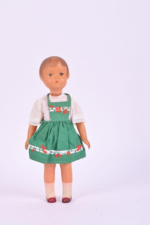 Poupée Gege Bella Vintage 44 Cm – Robe Organdi 1950, Fabrication Française