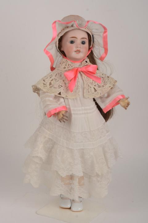 Ancienne Poupée – Tête en Porcelaine (32 cm env.) - Fleischmann
