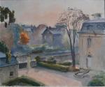 Maurice ASSELIN (1882-1947)
Soleil d'Automne à Neuilly, 1942. 
Huile sur toile...