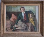 Jean LAUNOIS (1898-1942)
La garçonne
Gouache signée en haut à gauche
50 x...