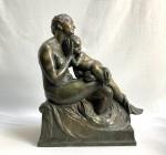 Marcel RAU [belge] (1886-1966)
Maternité
Bronze signé, cachet du fondeur "Batardy Bruxelles"
H.:...
