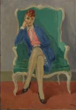 Marcel COSSON (1878-1956)
Portrait de dame dans une bergère
Huile sur toile...