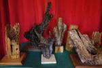 Ensemble de 11 créations contemporaines : sculptures en racines d'arbres montées...