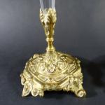 Paire de bouquetières d'époque Napoléon III, le cornet en cristal...
