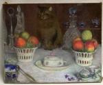 Charles MILCENDEAU (1872-1919)
Nature morte au chat
Pastel signé en bas au...