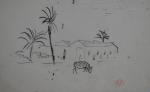 Jean LAUNOIS (1898-1942)
Paysage algérien
Encre sur calque avec cachet d'atelier en...