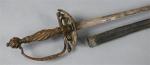 42 - Epée de cour d'époque XVIII's, monture et poignée...
