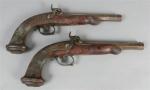49 - Paire de pistolets de duel, vers 1840 (à...