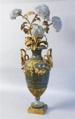 112 - LEROLLE :Vase ovoïde de forme balustre sur piédouche...