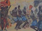 d'après Edouard Léon Louis dit Edy LEGRAND (1892-1970)
Danse africaine
Estampe signée...