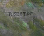 Paul SESTON (1905-1985)
Chaumières bretonnes, Morbihan
Huile sur panneau signée en bas...