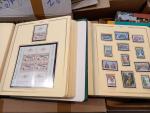 Dans 7 cartons, ensemble de timbres de France, neufs pour...