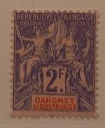 Dahomey n°16, type Groupe 2 F, neuf avec trace de...