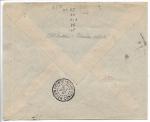 Gabon, timbres d'AEF sur lettre recommandée de Maymba 1946 avec...