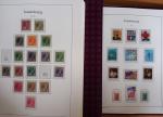 Luxembourg, début de collection de timbres neufs et oblitérés dans...