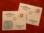 Lot de 2 enveloppes avec timbre de France n°841 oblitéré...
