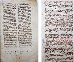 MANUSCRIT DU XIII° SIECLE- JEAN DE BLANOT manuscrit de Droit Féodal sur velin, de la seconde moitié de XIII° siècle