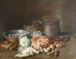 Attribué à Giacomo CERUTI (actif vers 1750) : Nature morte...