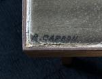 Roger CAPRON (1922-2006)
Table basse rectangulaire à plateau de carreaux de...