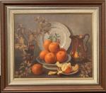 Florent SICHET (1918-2014)
Nature morte aux oranges
Huile sur toile signée en...