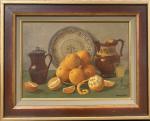 Florent SICHET (1918-2014)
Nature morte aux oranges
Huile sur toile signée en...