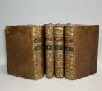 MONTESQUIEU, De l'esprit des lois, 4 volumes in-12, datés 1781,...