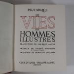 DECARIS (Albert) & PLUTARQUE. La Vie des Hommes illustres. Traduction...
