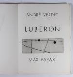PAPART (Max) & VERDET (André). Lubéron. Douze poèmes inédits. Sept...