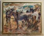 Henry SIMON (1910-1987)
Les ânes du marché
Huile sur toile signée en...