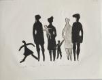 Jules PARESSANT (1917-2001)
La Famille, 1997. 
Lithographie titrée, justifiée "12/20", datée...
