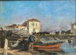 Michel LEVY (XIX-XXème)
Martigues, retour de pêche
Huile sur toile marouflée sur...
