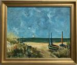 Roger ESCUDIE (1920-1990)
Noirmoutier, la plage
Huile sur toile signée en bas...