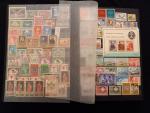 Belgique : dans deux classeurs, collection de timbres neufs avec...