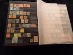 France, collection de timbres oblitérés dans un classeur 64 pages,...