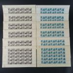 France 150 paires timbre n°451/452 en feuilles complètes pour nos...