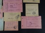 19 bulletins d'expéditions de colis postaux de Finlande avec l'émission...