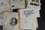 1 carton de lettres et timbres sur enveloppes médicales par...