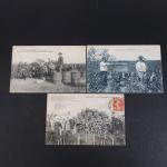 THEMATIQUES - VENDANGES EN BOURGOGNE :
Lot de 3 cartes postales...
